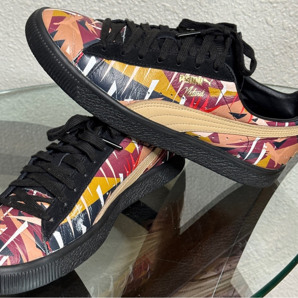 PUMA CLYDE MOON JUNGLE x Natural Multicolor Size 8.5 US Men's Sneakers - Picture 11 of 13